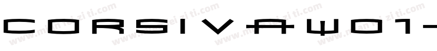 CorsivaW01-Bold Reg字体转换